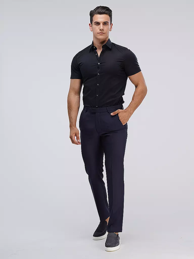OLYMP LEVEL FIVE | Camicia business body fit | Nero