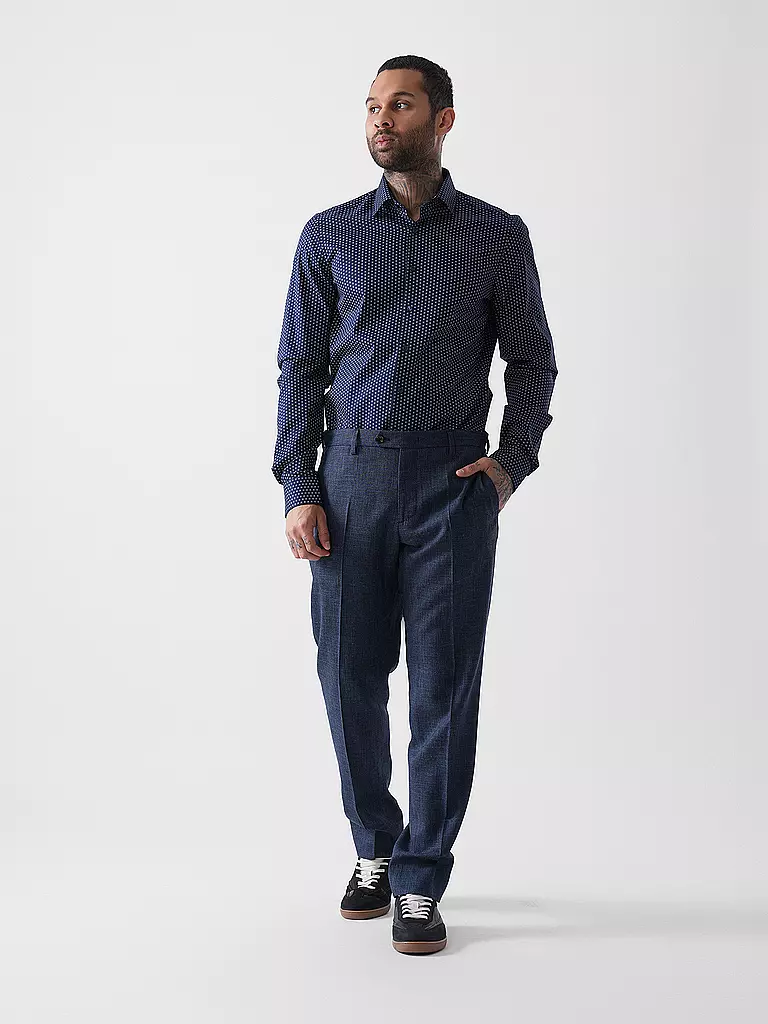 OLYMP LEVEL FIVE | Camicia business con maniche extra lunghe | Blu scuro
