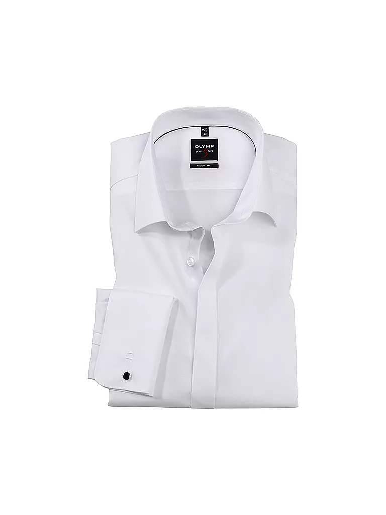 OLYMP LEVEL FIVE | Camicia business slim fit | Bianco