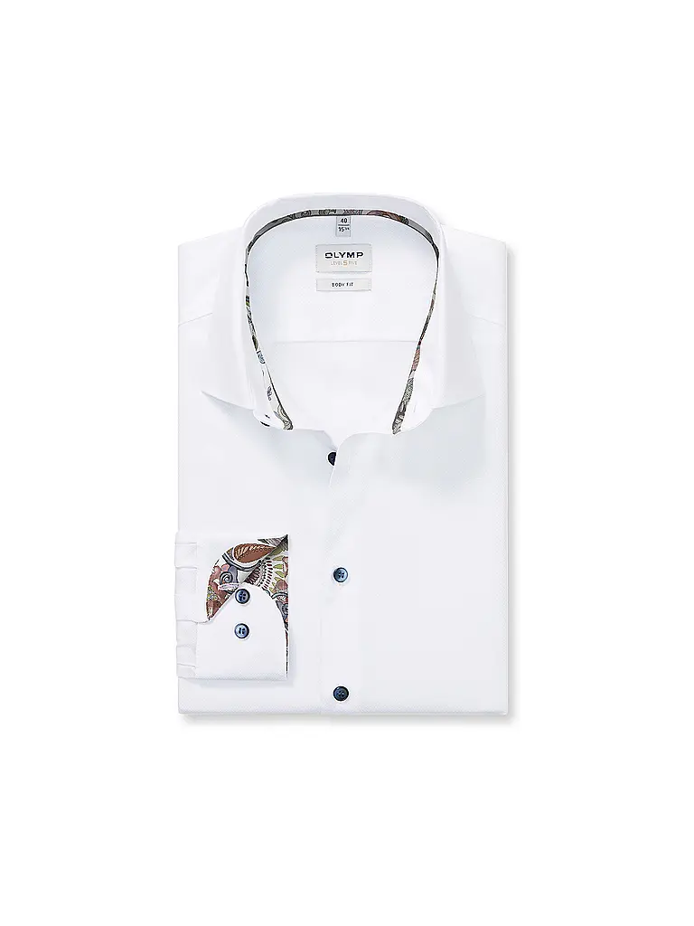 OLYMP LEVEL FIVE | Camicia Slim Fit | Bianco