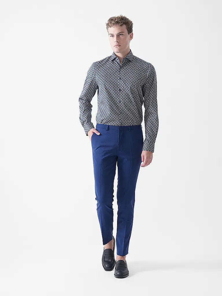 OLYMP LEVEL FIVE | Camicia Slim Fit | Blu scuro
