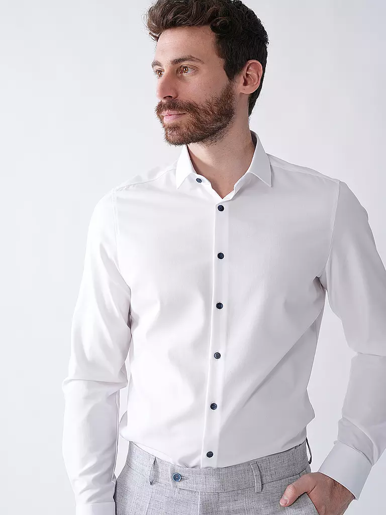OLYMP LEVEL FIVE | Hemd Body Fit  | Bianco