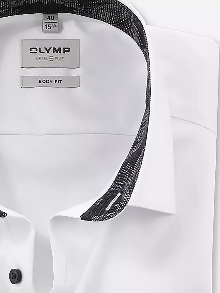 OLYMP LEVEL FIVE | Hemd Body Fit | Bianco