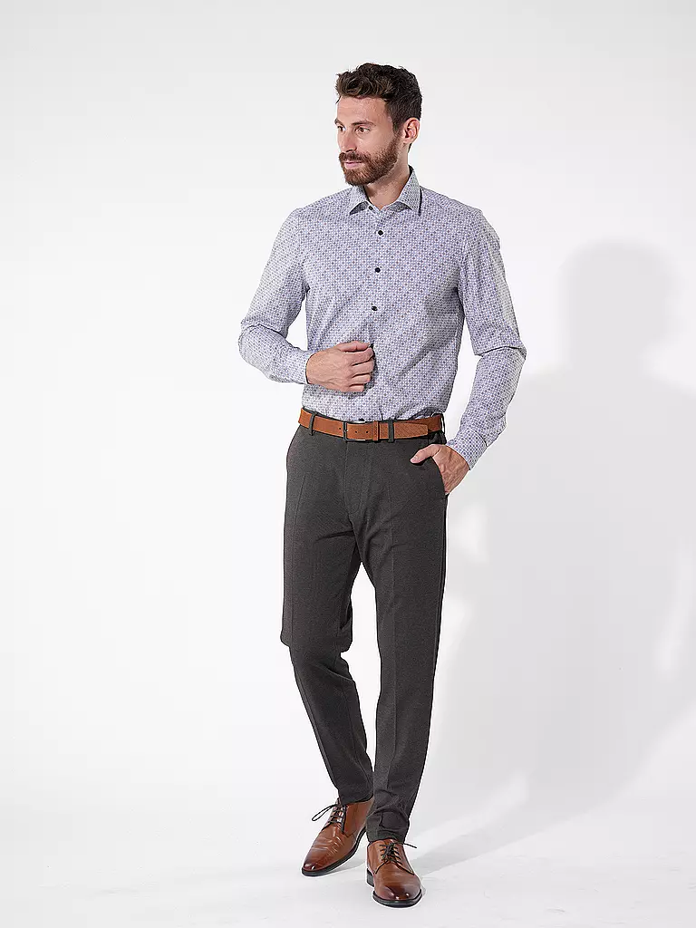 OLYMP LEVEL FIVE | Hemd Slim Fit  | Marrone