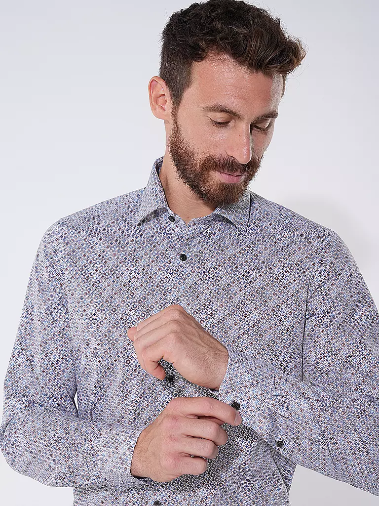OLYMP LEVEL FIVE | Hemd Slim Fit  | Marrone