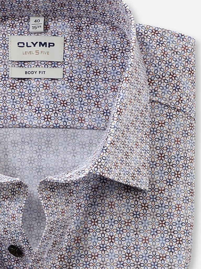 OLYMP LEVEL FIVE | Hemd Slim Fit  | Marrone