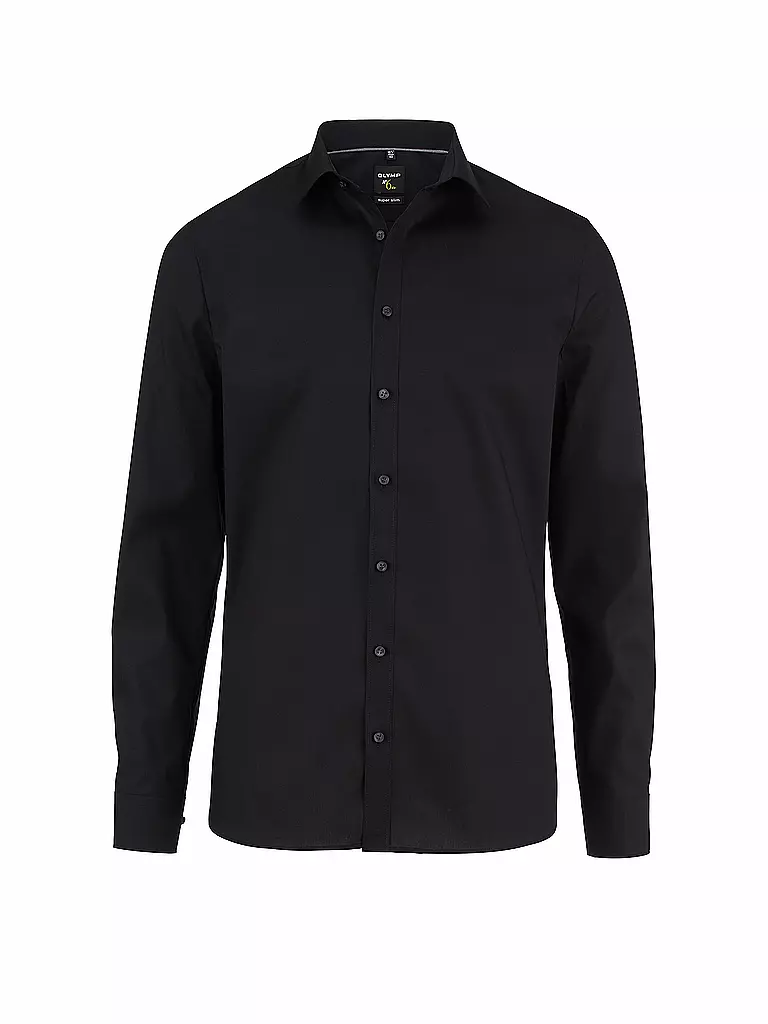 OLYMP NO.6 | Camicia business super slim | Nero