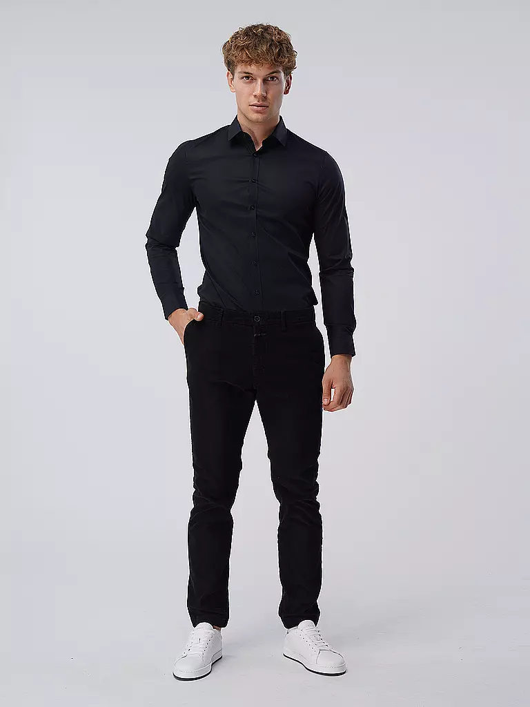 OLYMP NO.6 | Camicia business super slim | Nero