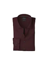 OLYMP NO.6 | Camicia Regular Fit | Rosso scuro