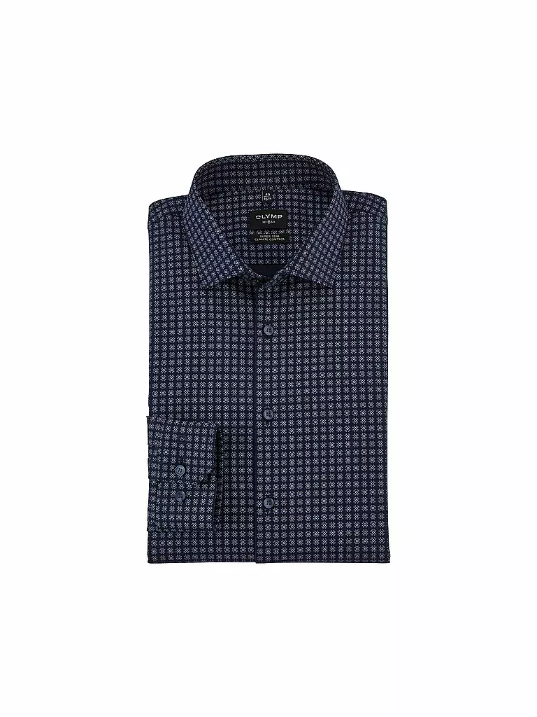 OLYMP NO.6 | Camicia Slim Fit | Blu scuro