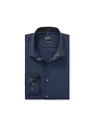 OLYMP NO.6 | Camicia Super Slim Fit | Blu scuro