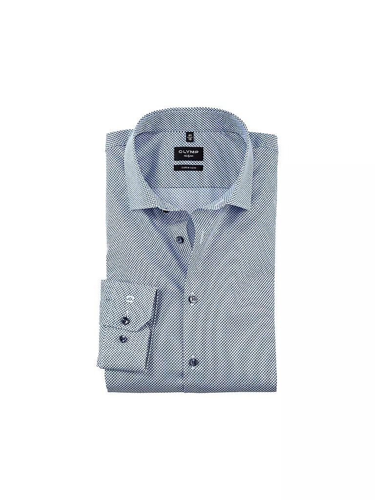 OLYMP NO.6 | Camicia Super Slim Fit | Blu