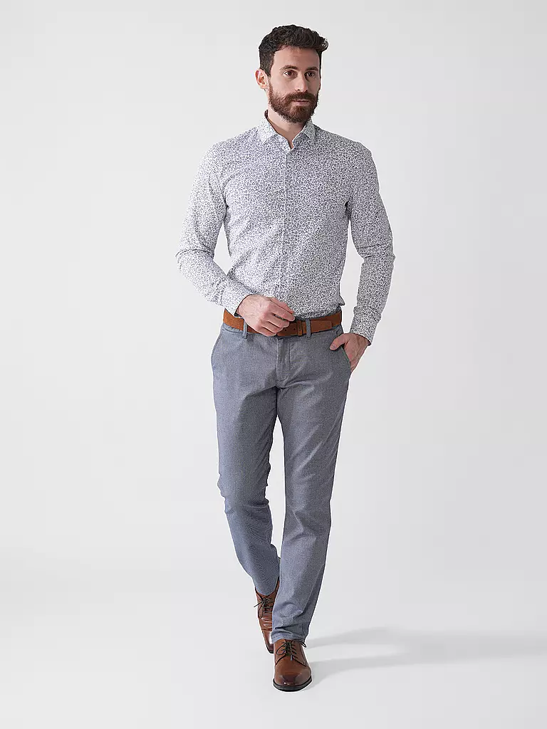 OLYMP NO.6 | Camicia Super Slim Fit | Bianco