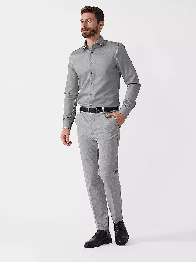 OLYMP NO.6 | Camicia Super Slim | Nero