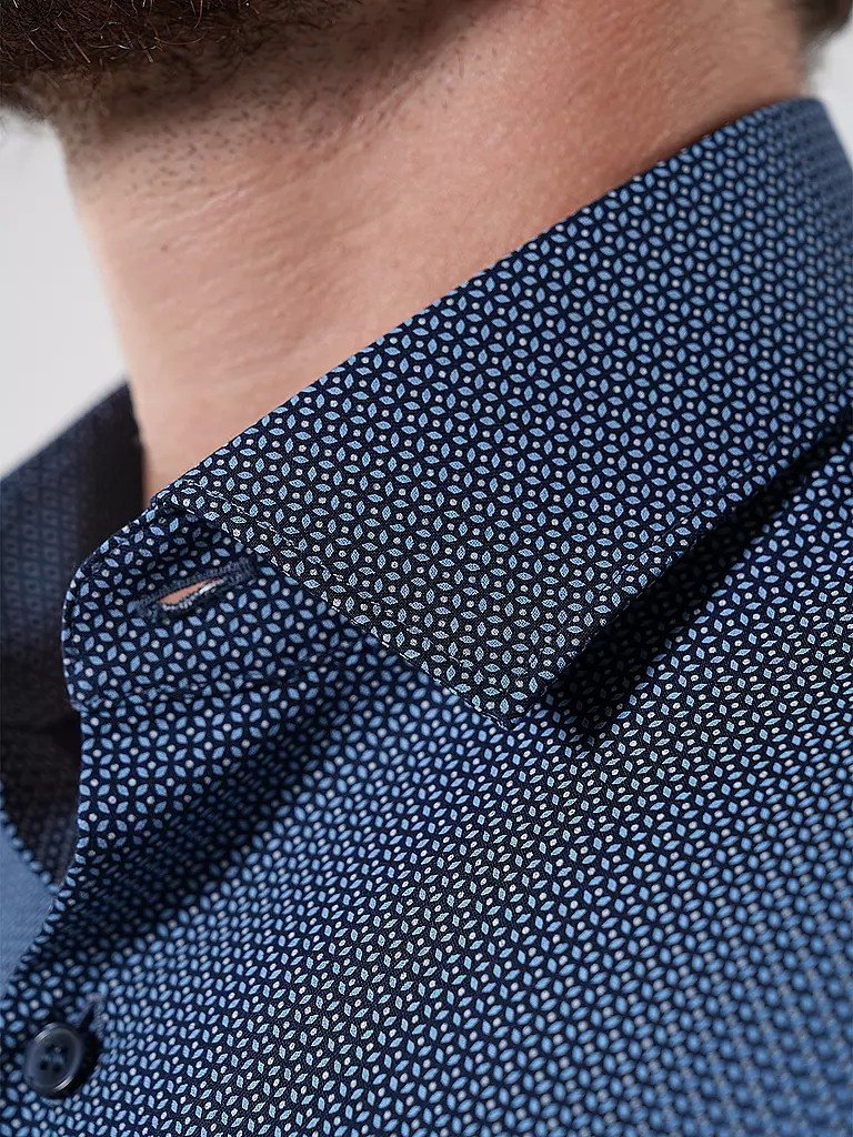 OLYMP NO.6 | Hemd  Super Slim | Blu scuro