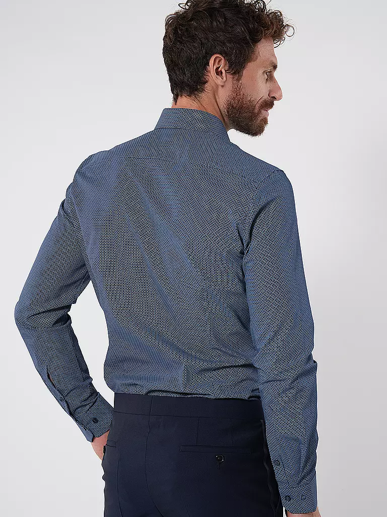 OLYMP NO.6 | Hemd  Super Slim | Blu scuro