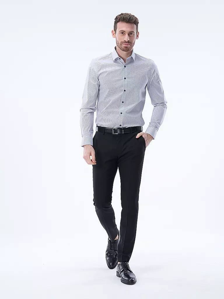 OLYMP NO.6 | Hemd Super Slim Fit  | Bianco