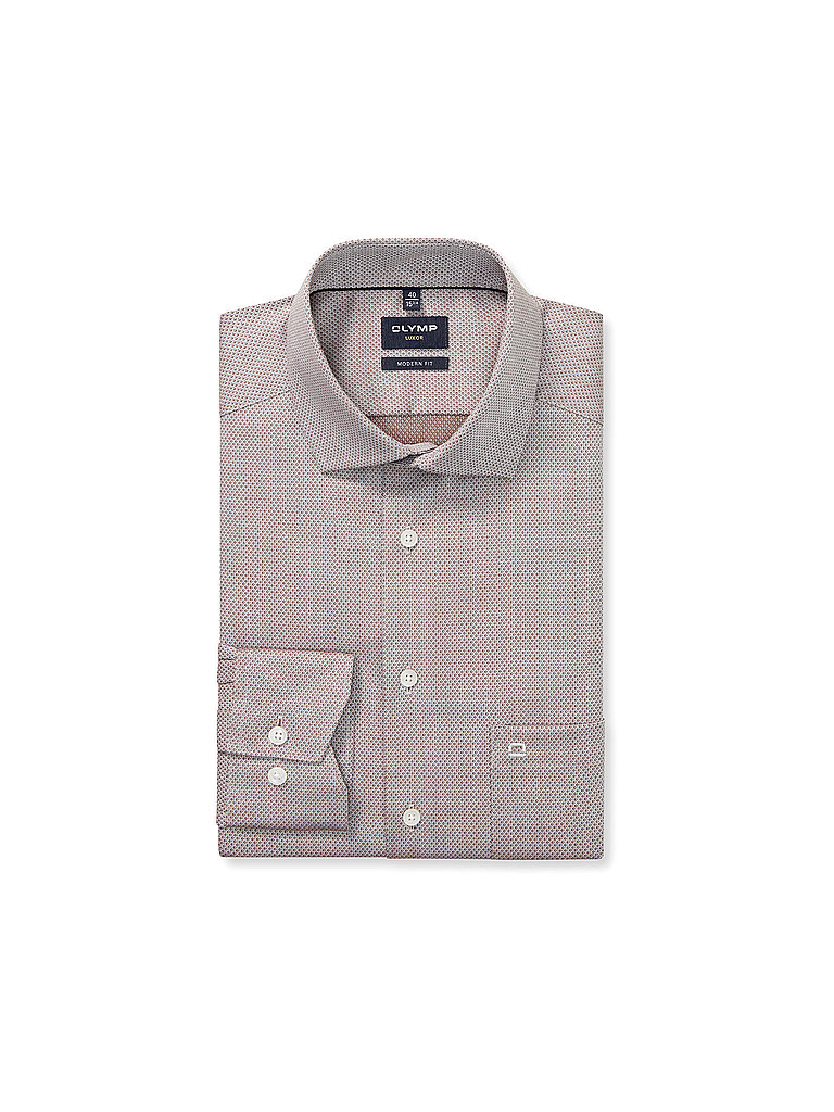 Camicia Modern Fit marrone chiaro 46