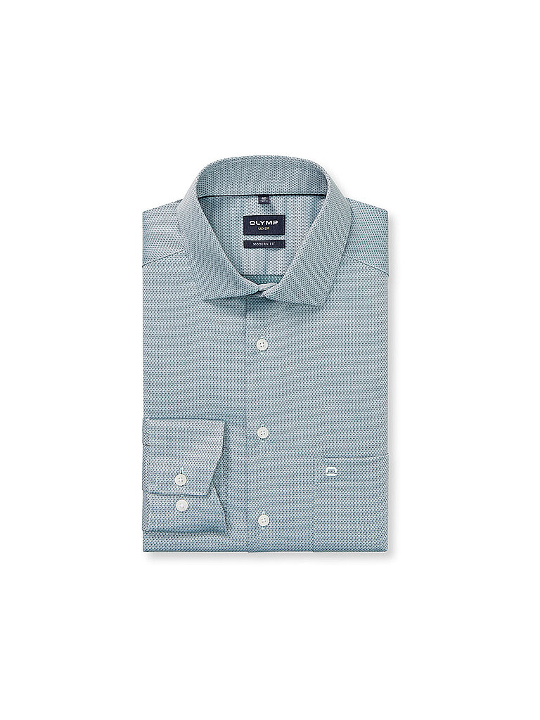 Camicia Modern Fit verde scuro 40