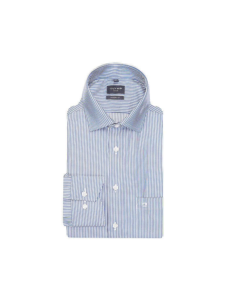 Olymp Camicia Modern Fit blu 43