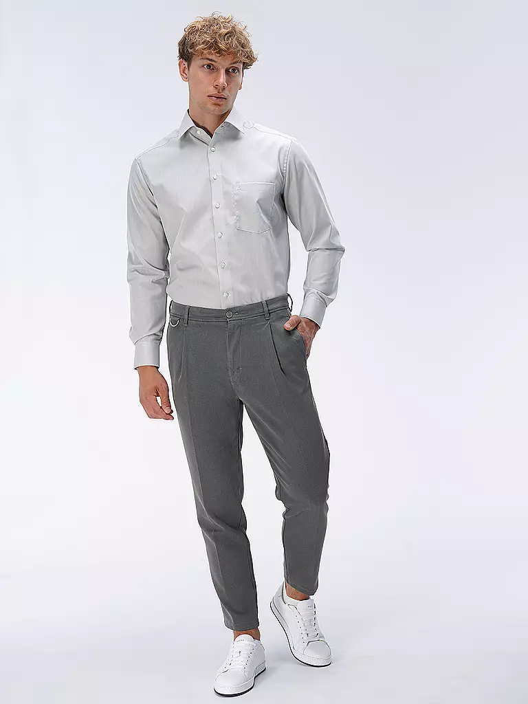 OLYMP | Camicia Comfort Fit | Grigio