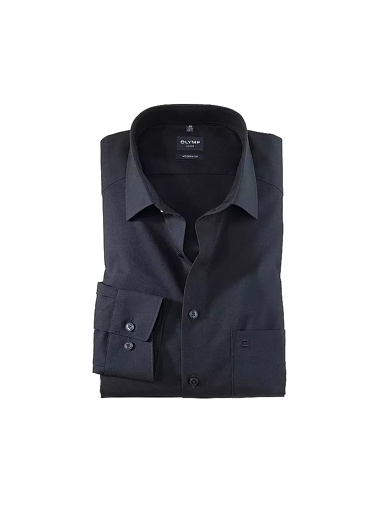 OLYMP | Camicia Modern Fit | Blu scuro