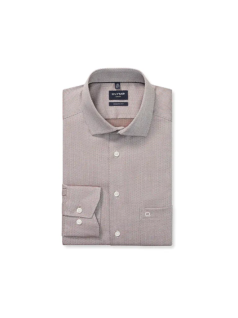 OLYMP | Camicia Modern Fit | Marrone chiaro