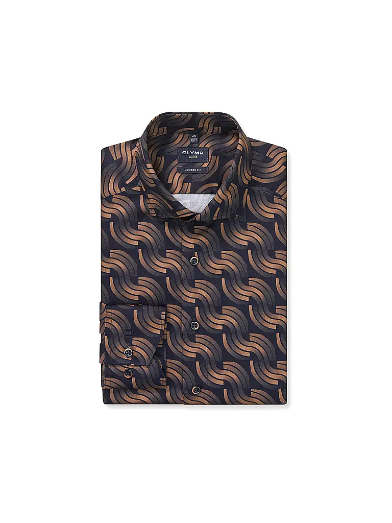 OLYMP | Camicia Modern Fit | Blu scuro