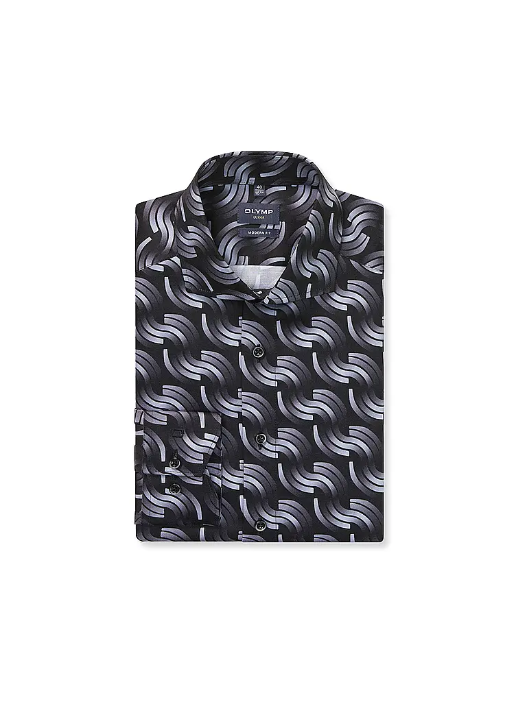 OLYMP | Camicia Modern Fit | Nero