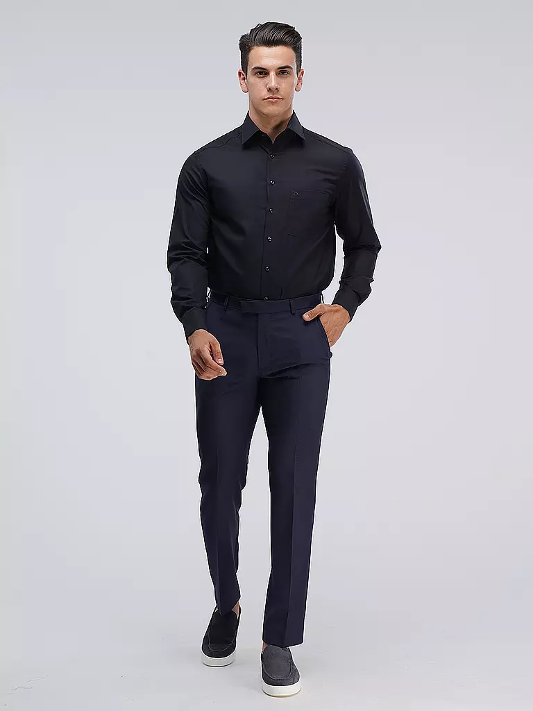 OLYMP | Camicia Modern Fit | Nero
