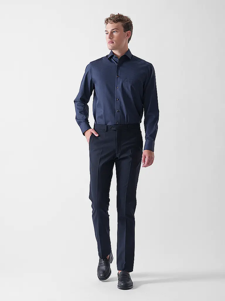 OLYMP | Camicia Modern Fit | Blu scuro