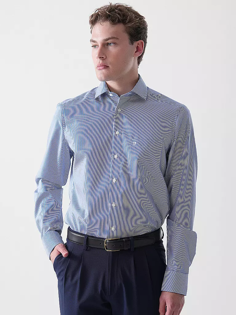 OLYMP | Camicia Modern Fit | Blu scuro