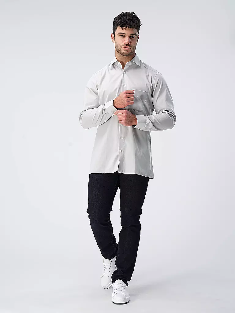 OLYMP | Camicia Modern Fit | Grigio