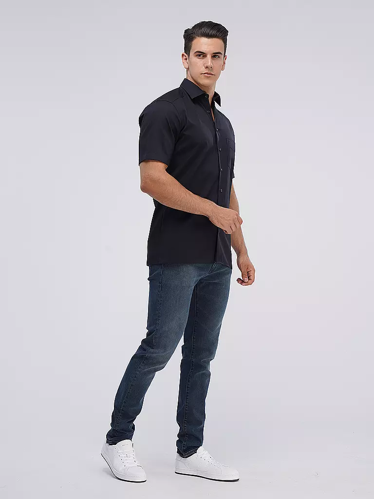 OLYMP | Camicia Modern Fit | Nero