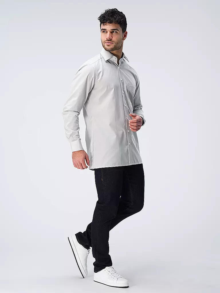OLYMP | Camicia Modern Fit | Grigio