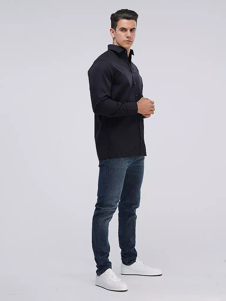OLYMP | Camicia Modern Fit | Nero