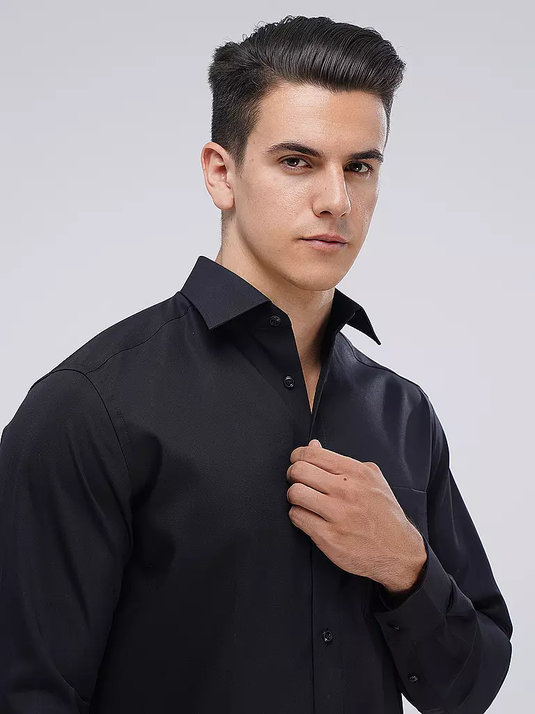 OLYMP | Camicia Modern Fit | Nero