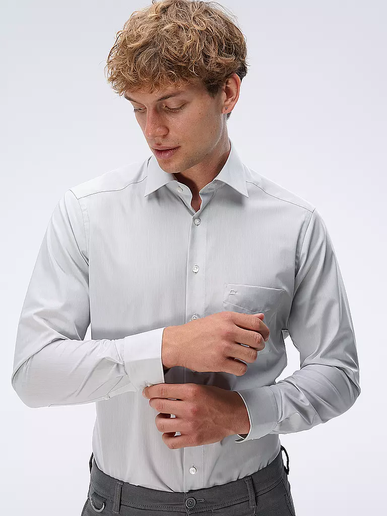 OLYMP | Camicia Modern Fit | Grigio