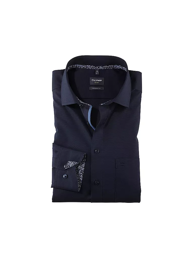 OLYMP | Hemd Modern Fit | Blu scuro