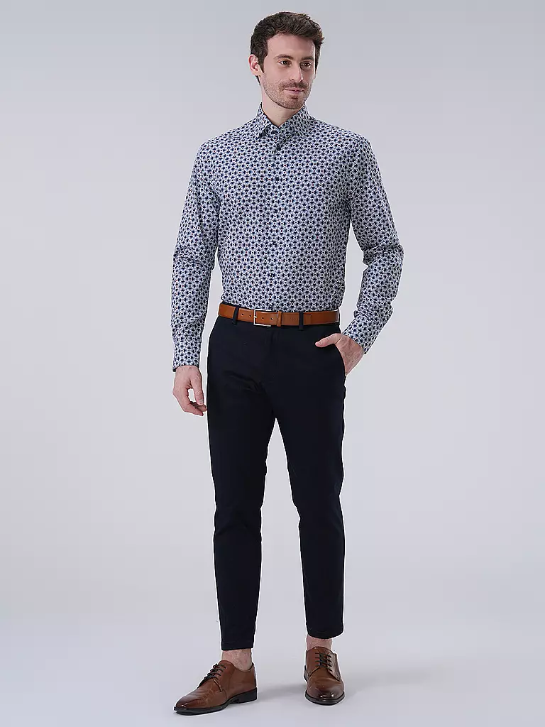 OLYMP | Hemd Modern Fit | Blu scuro