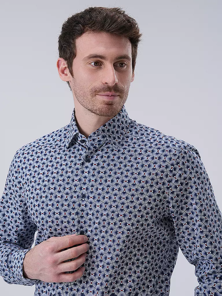 OLYMP | Hemd Modern Fit | Blu scuro