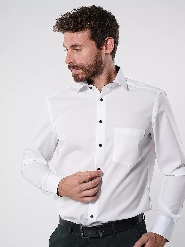 OLYMP | Hemd Modern Fit | Bianco