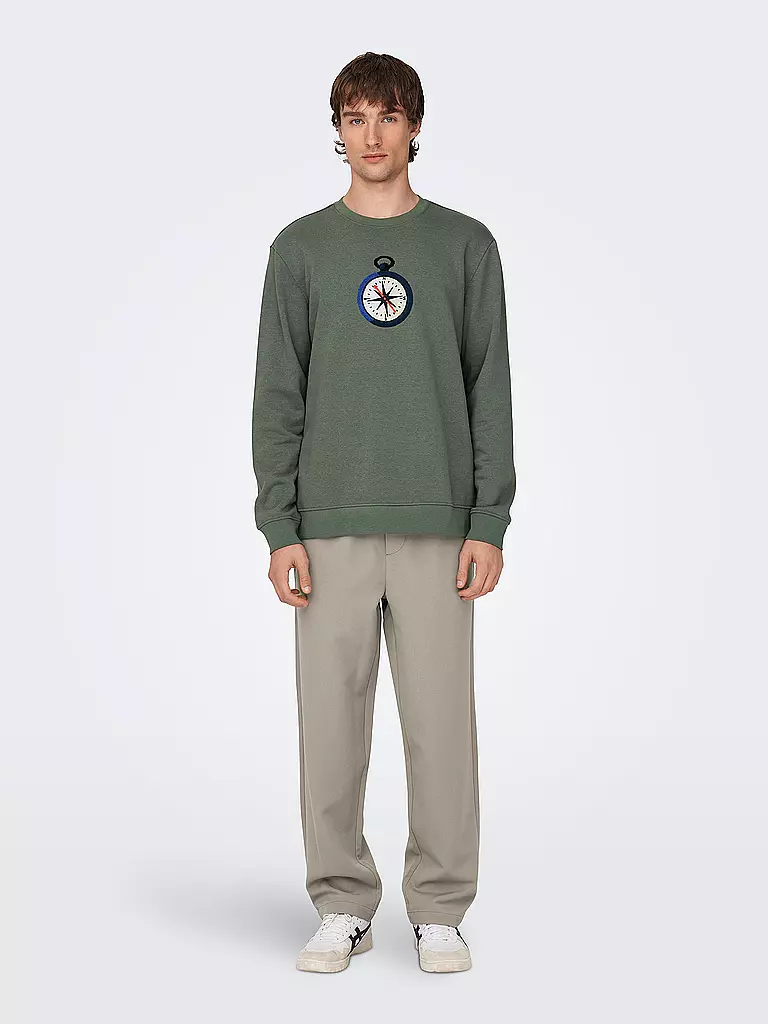 ONLY & SONS | Chino Loose Fit ONSSINUS | Grigio chiaro