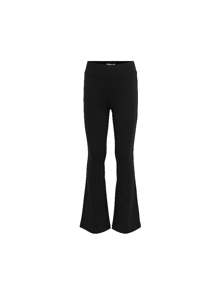 Leggings da ragazza KONPAIGE con vestibilità svasata nero 158