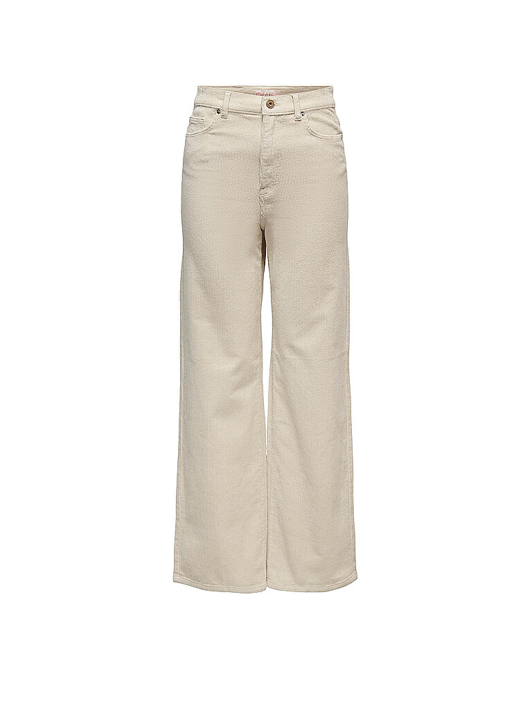 Pantaloni a coste a gamba larga ONLHOPE crema 38/L32