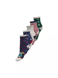 ONLY | Calze ONLCHRISTMAS, confezione da 5, high risk red | Multicolore