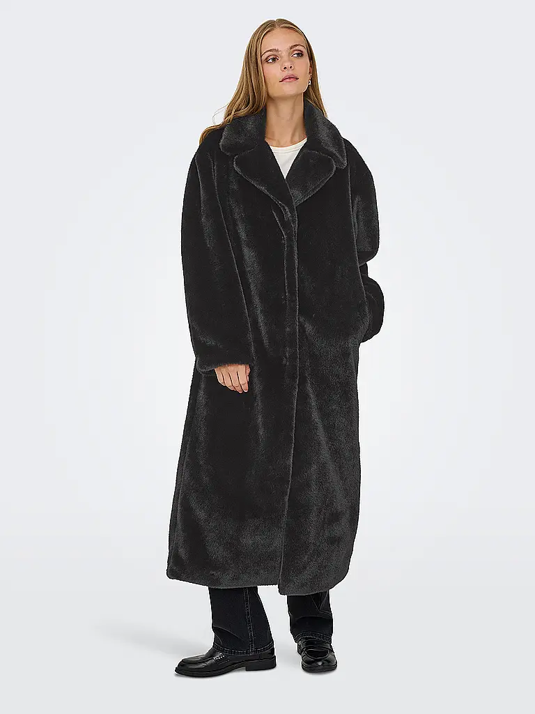 ONLY | Cappotto in pelliccia sintetica ONLMEAGAN | Nero