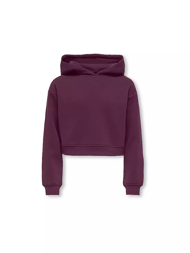 ONLY | Felpa da ragazza KOGSWEAT LIFE | Rosso scuro