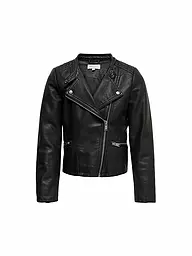 ONLY | Giacca da biker da ragazza in similpelle KONFREYA | Nero