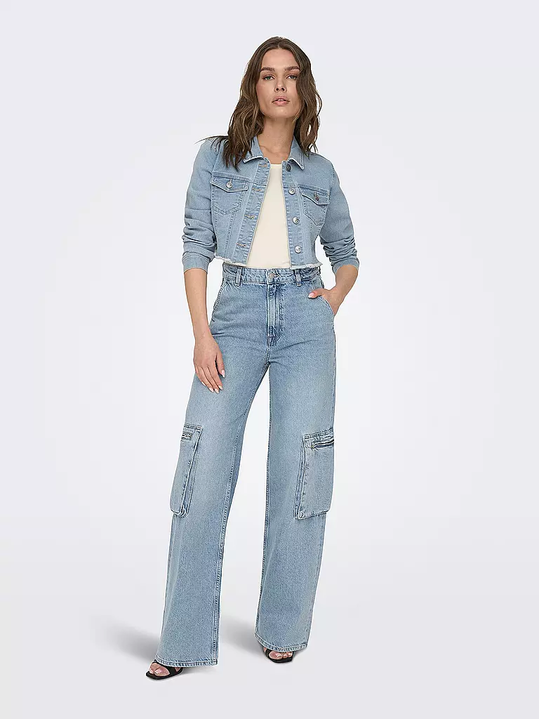 ONLY | Giacca di jeans cropped fit ONLWONDER | Blu chiaro